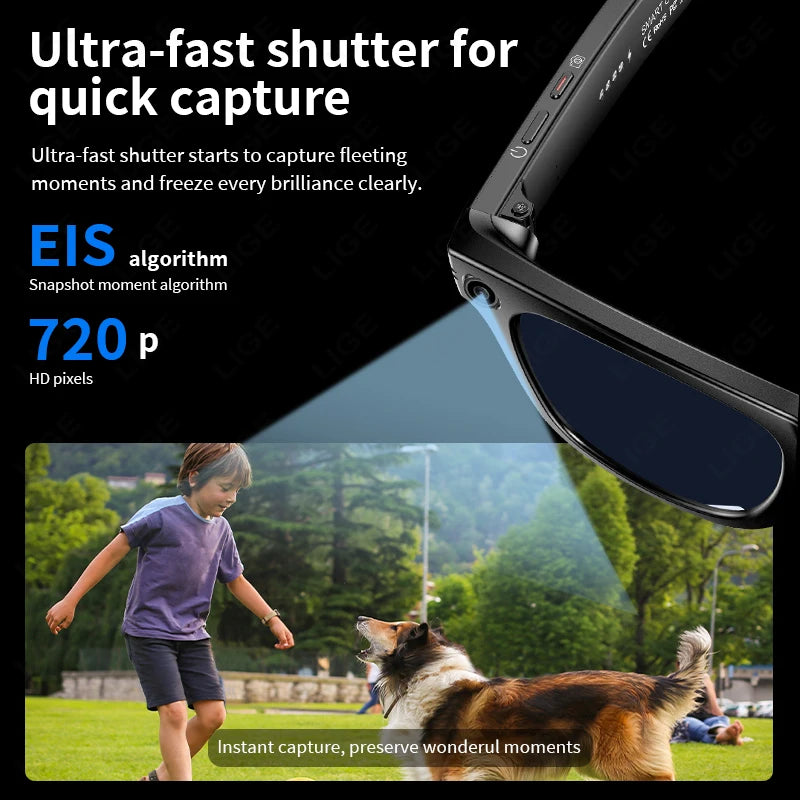 Gafas Inteligentes con Cámara HD y WiFi – Graba en Vivo y Conéctate al Instante