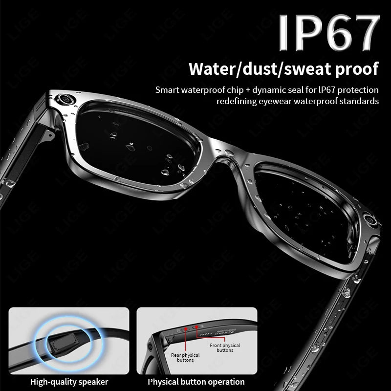 Gafas Inteligentes con Cámara HD y WiFi – Graba en Vivo y Conéctate al Instante