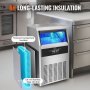 Máquina de Hielo Casera: ¡Hasta 50kg en 24h, Compacta y Eficiente!"