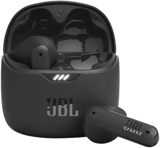 JBL Tune Flex TWS Auriculares In Ear inalámbricos con cancelación activa del ruido graves potentes resistencia al agua IPX 48 a 24h de batería estuche de carga negro