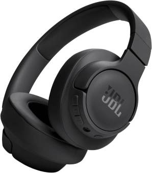 JBL Auriculares Tune 720 BT inálambricos por Bluetooth 76 horas de reproducción con JBL Pure Bass plegables negro