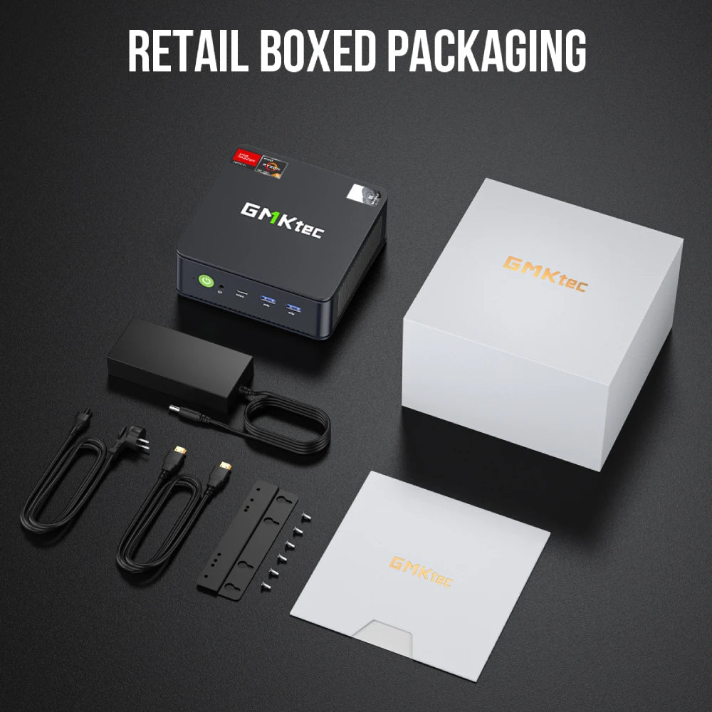 Mini PC GMKtec M6 | AMD Ryzen 5 6600H | 16GB DDR5, 512GB SSD PCIe | WiFi 6, BT5.2 | Computadora de Escritorio