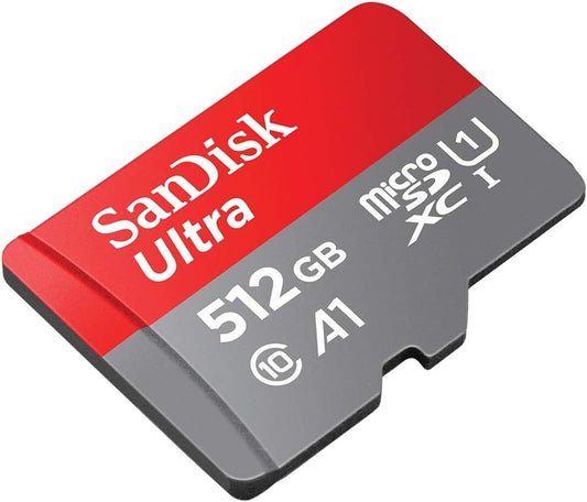 SanDisk Ultra de 512 GB microSDXC UHS-I Tarjeta para Chromebook con Adaptador SD y Velocidad de Transferencia de hasta 150 MB/s